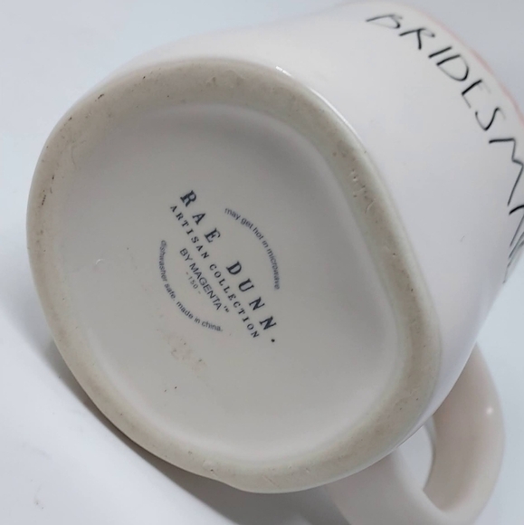 Rae Dunn BRIDESMAID with Bow Ceramic Coffee Mug - Picture 2 of 3
